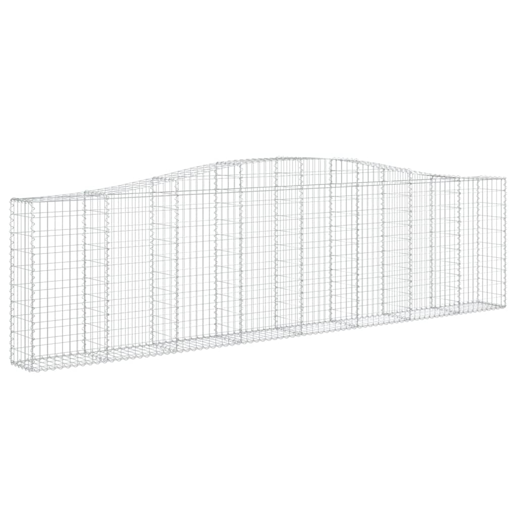 4 db íves horganyzott vas gabion kosár 400x30x100/120 cm 3