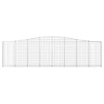 4 db íves horganyzott vas gabion kosár 400x30x100/120 cm 4
