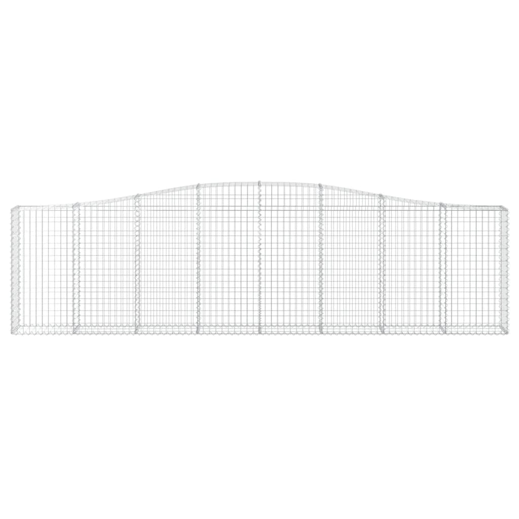 4 db íves horganyzott vas gabion kosár 400x30x100/120 cm 4