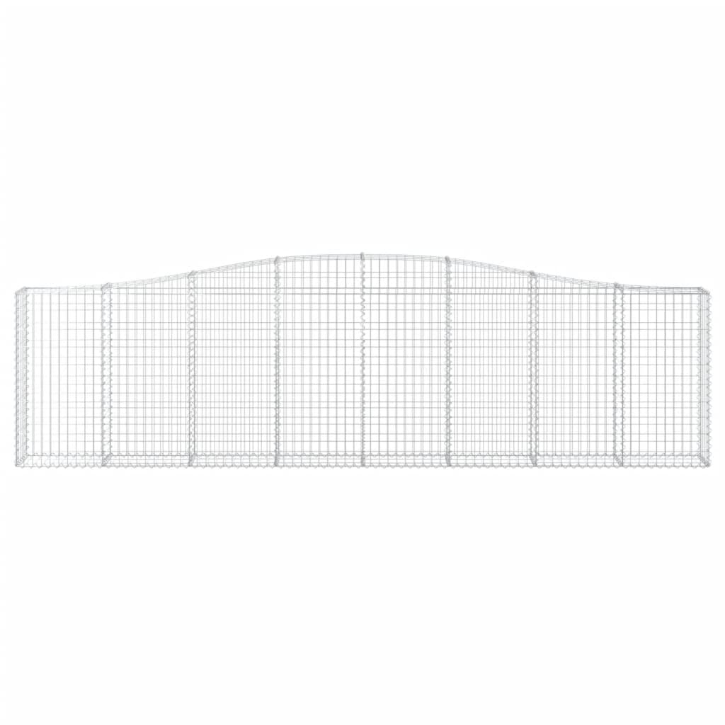 25 db íves horganyzott vas gabion kosár 400x30x100/120 cm 4