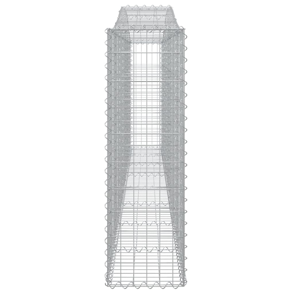 25 db íves horganyzott vas gabion kosár 400x30x100/120 cm 5
