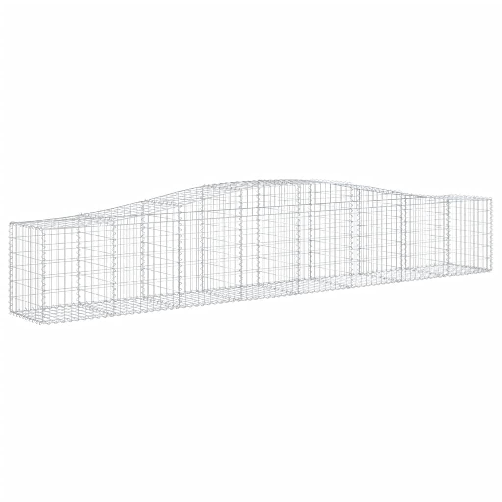 15 db íves horganyzott vas gabion kosár 400x50x60/80 cm 3