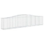 4 db íves horganyzott vas gabion kosár 400x50x80/100 cm 3