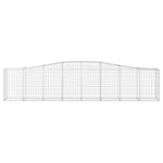 4 db íves horganyzott vas gabion kosár 400x50x80/100 cm 4
