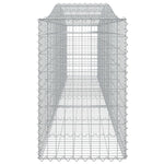 4 db íves horganyzott vas gabion kosár 400x50x80/100 cm 5