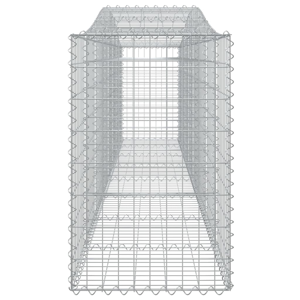 4 db íves horganyzott vas gabion kosár 400x50x80/100 cm 5