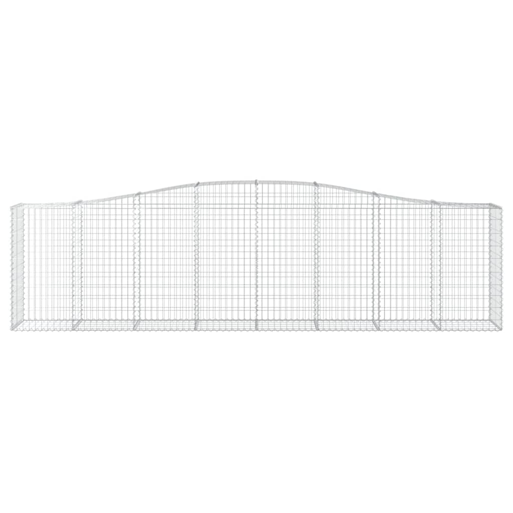 3 db íves horganyzott vas gabion kosár 400x50x100/120 cm 4