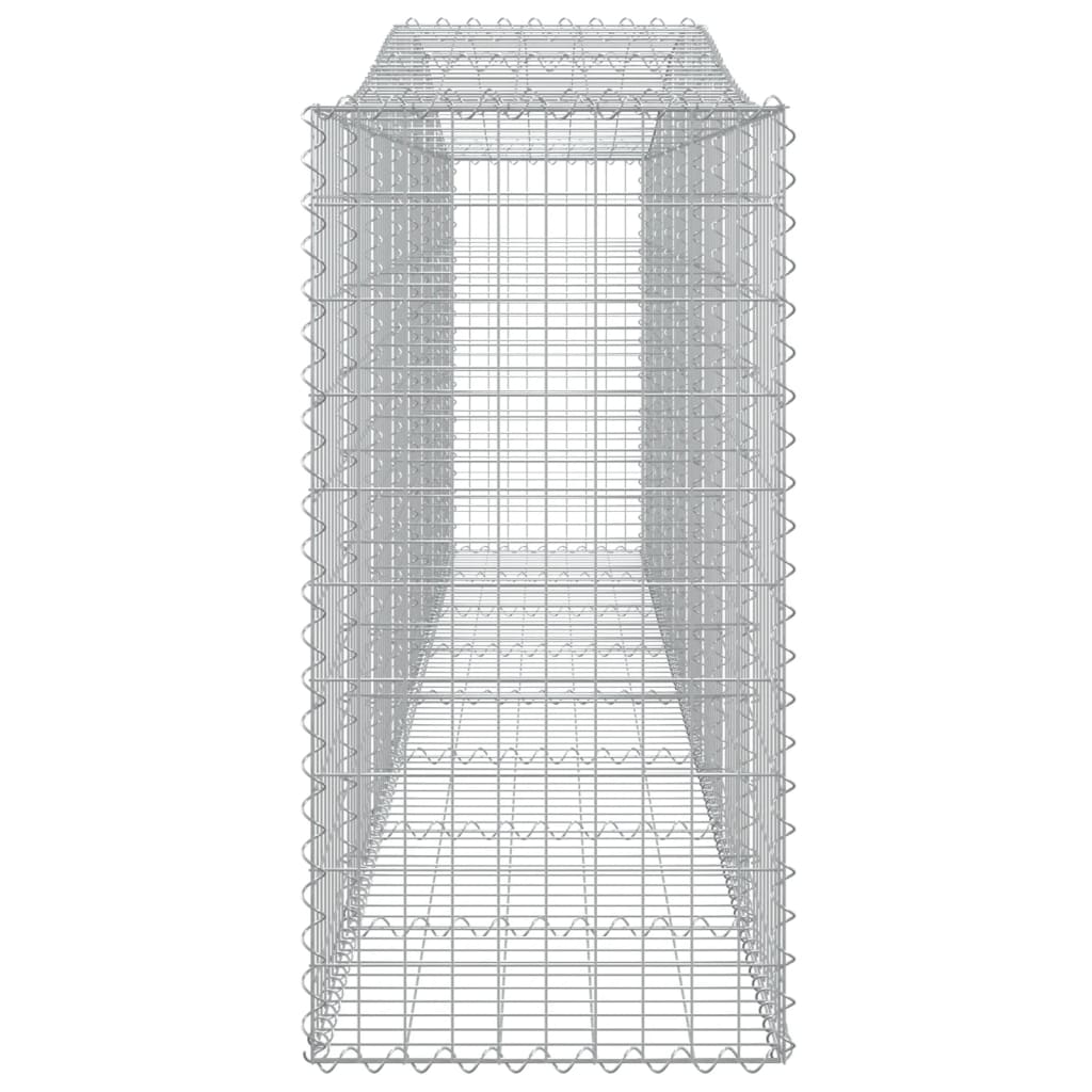 3 db íves horganyzott vas gabion kosár 400x50x100/120 cm 5