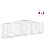 20 db íves horganyzott vas gabion kosár 400x50x100/120 cm 2