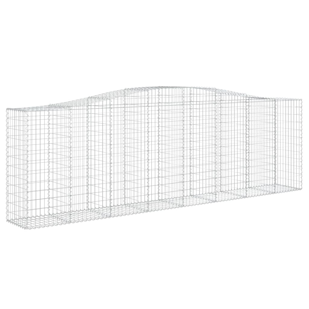 5 db íves horganyzott vas gabion kosár 400x50x120/140 cm 3