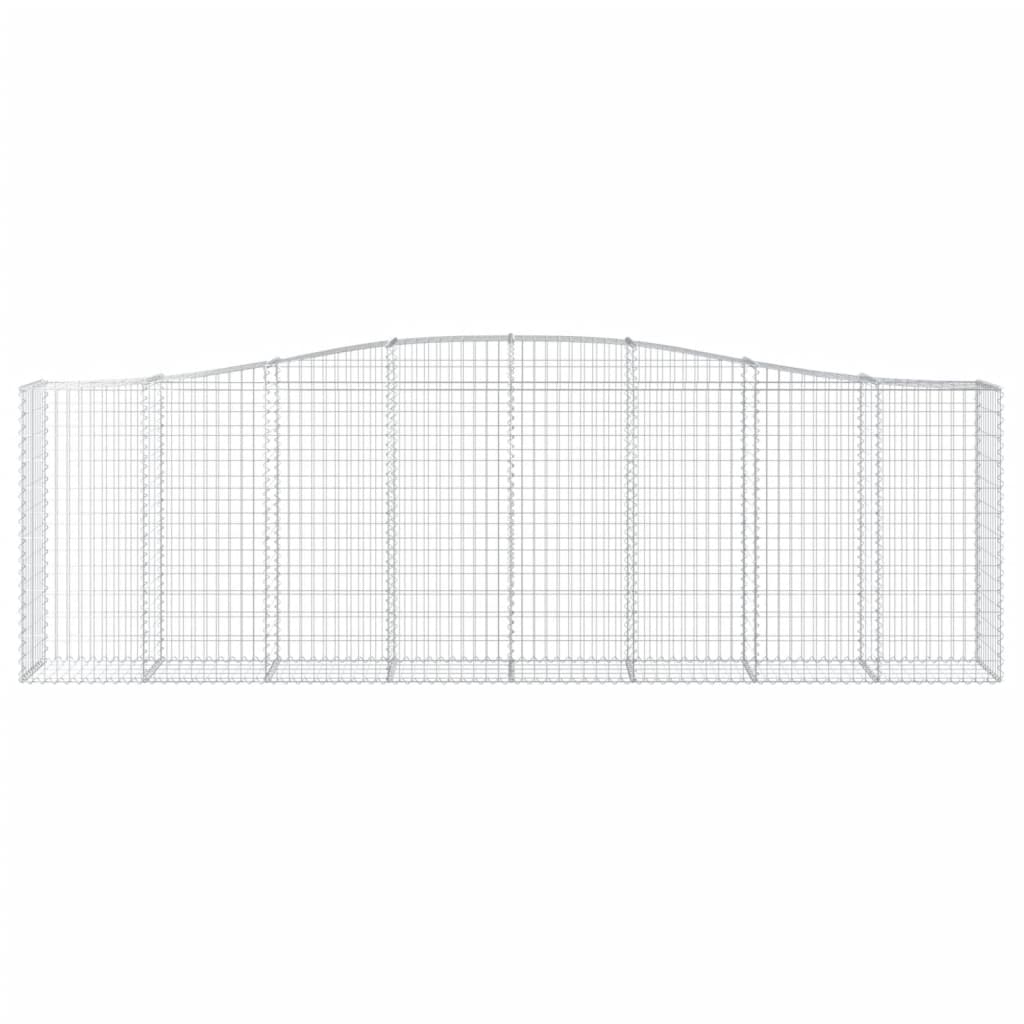 5 db íves horganyzott vas gabion kosár 400x50x120/140 cm 4