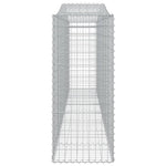 5 db íves horganyzott vas gabion kosár 400x50x120/140 cm 5