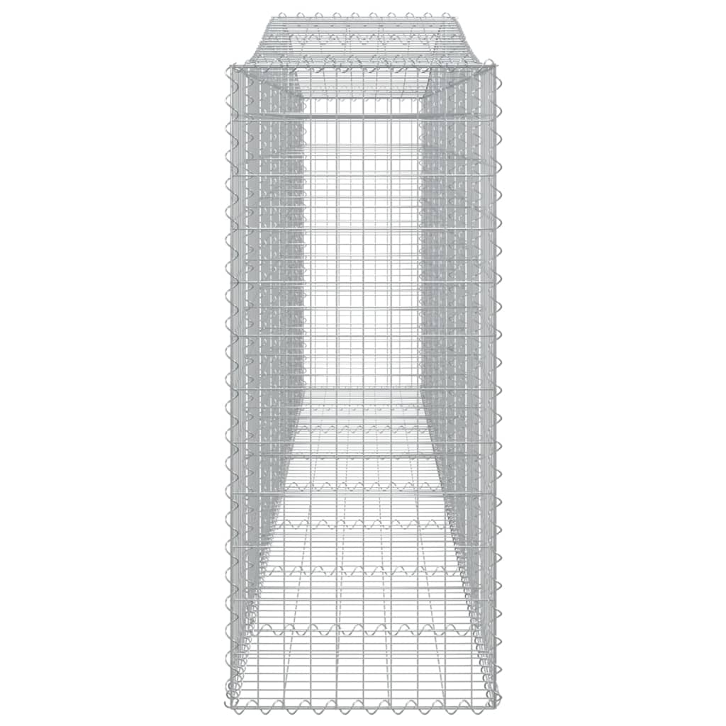 5 db íves horganyzott vas gabion kosár 400x50x120/140 cm 5