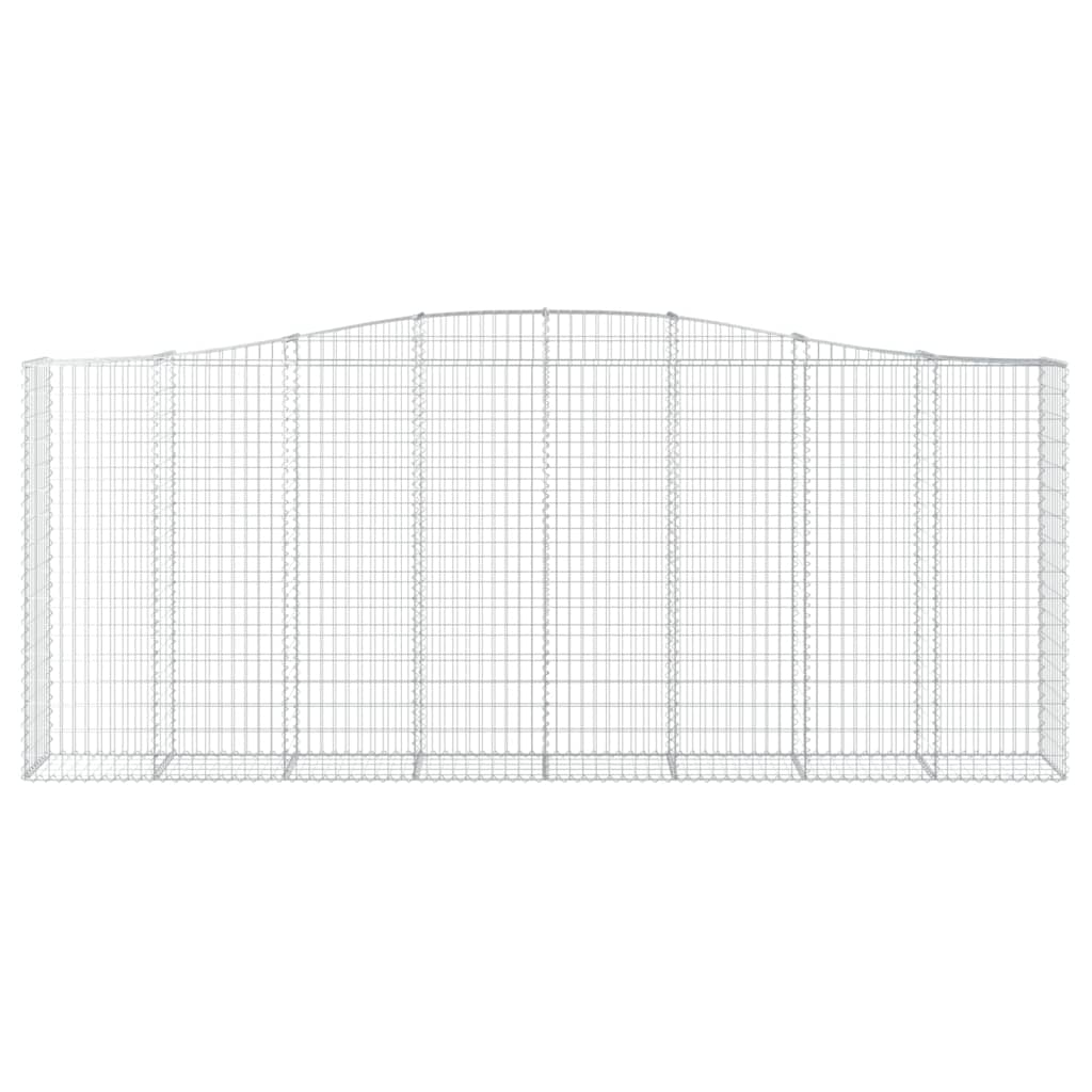 4 db íves horganyzott vas gabion kosár 400x50x160/180 cm 4