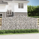 4 db íves horganyzott vas gabion kosár 400x50x160/180 cm