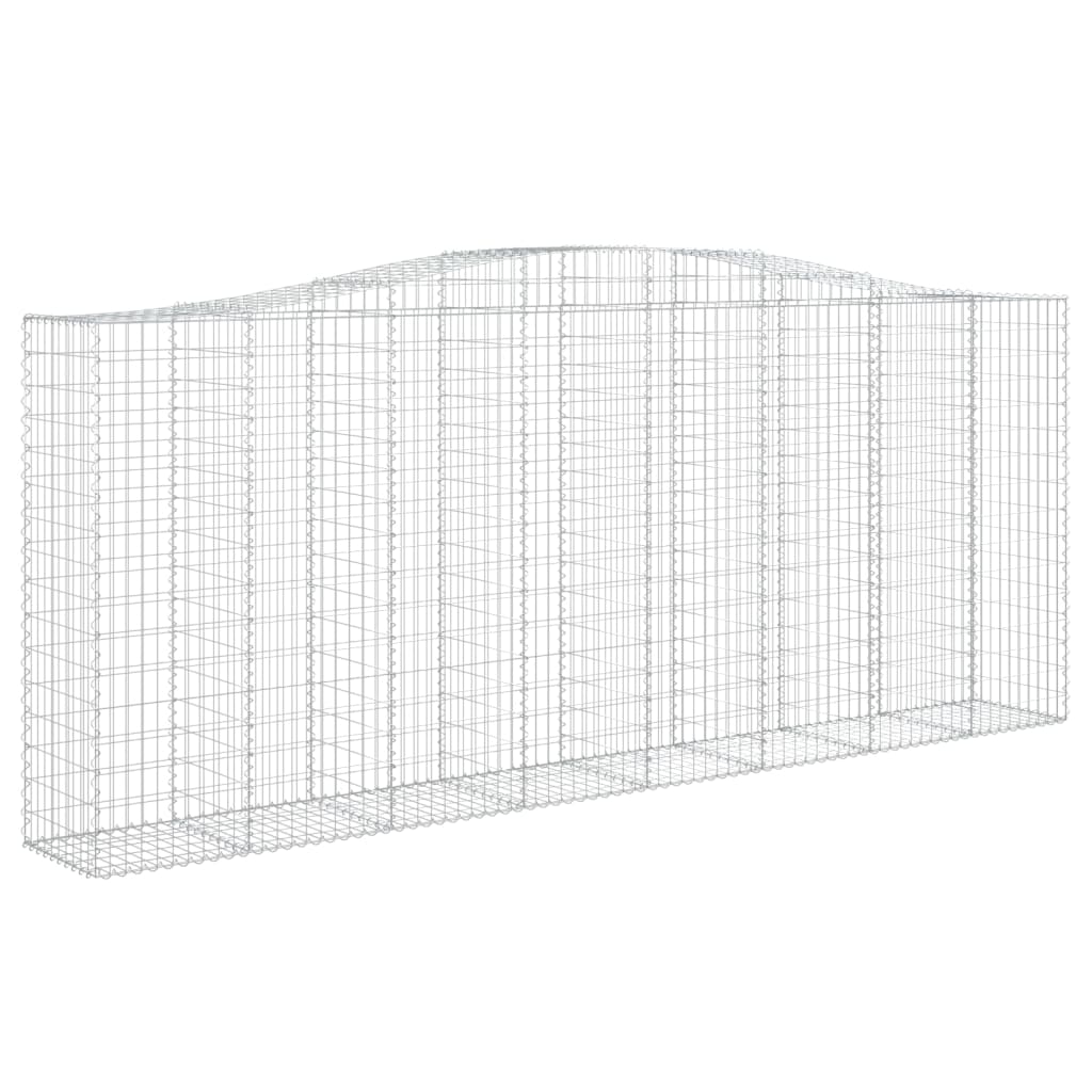 8 db íves horganyzott vas gabion kosár 400x50x160/180 cm 3