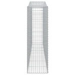 8 db íves horganyzott vas gabion kosár 400x50x160/180 cm 5