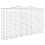 4 db íves horganyzott vas gabion kosár 400x50x220/240 cm 3