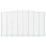 4 db íves horganyzott vas gabion kosár 400x50x220/240 cm 4
