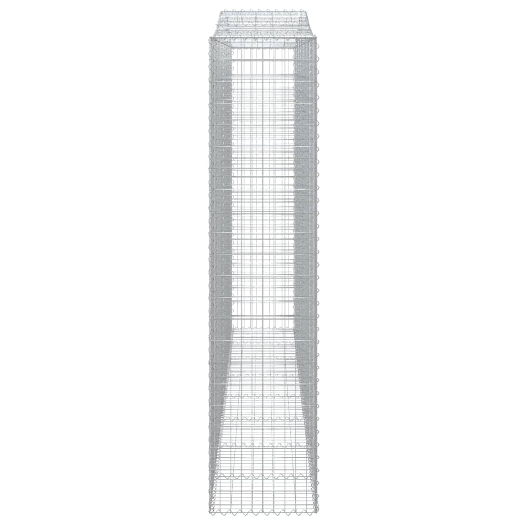 4 db íves horganyzott vas gabion kosár 400x50x220/240 cm 5
