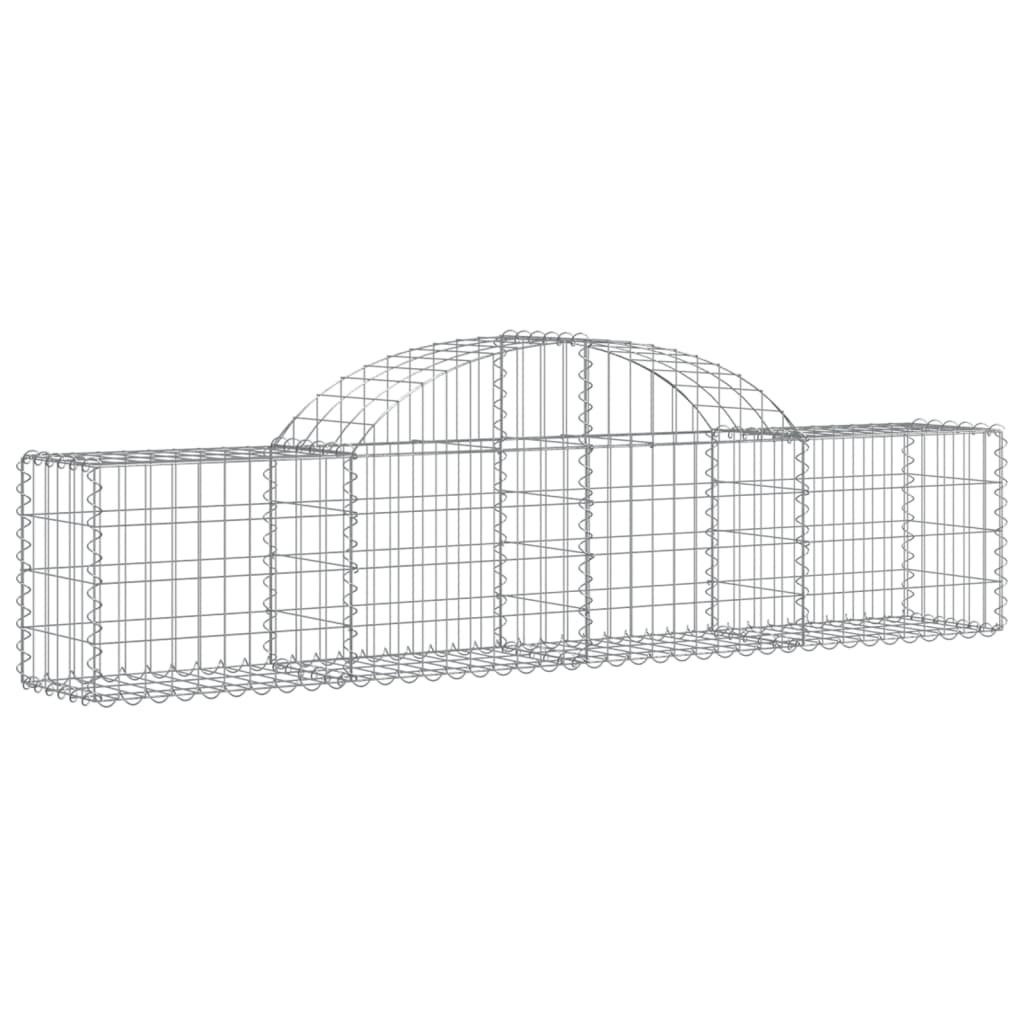 6 db íves horganyzott vas gabion kosár 200x30x40/60 cm 3