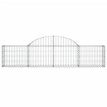 6 db íves horganyzott vas gabion kosár 200x30x40/60 cm 4