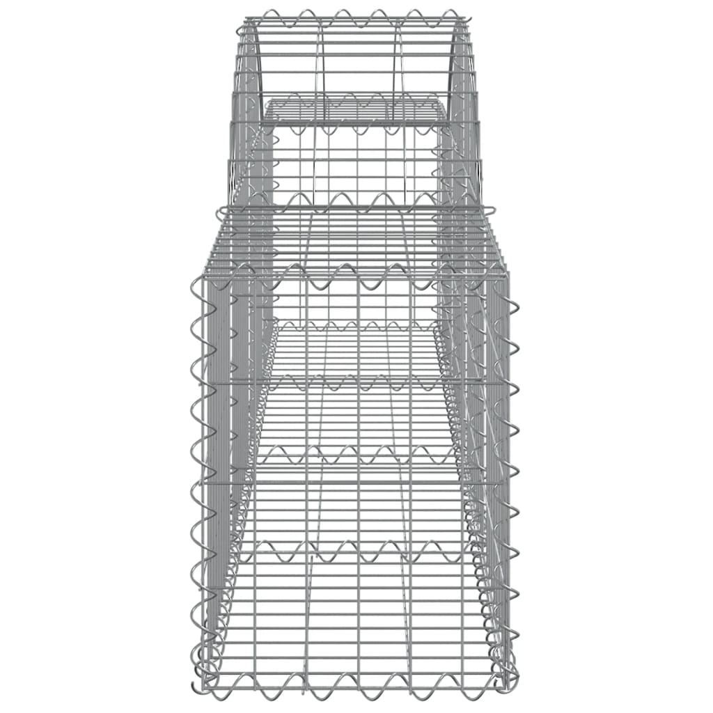 6 db íves horganyzott vas gabion kosár 200x30x40/60 cm 5