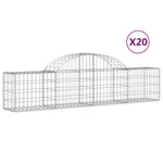 20 db íves horganyzott vas gabion kosár 200x30x40/60 cm 2