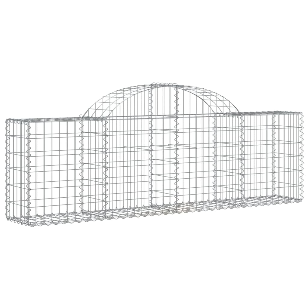 10 db íves horganyzott vas gabion kosár 200x30x60/80 cm 3