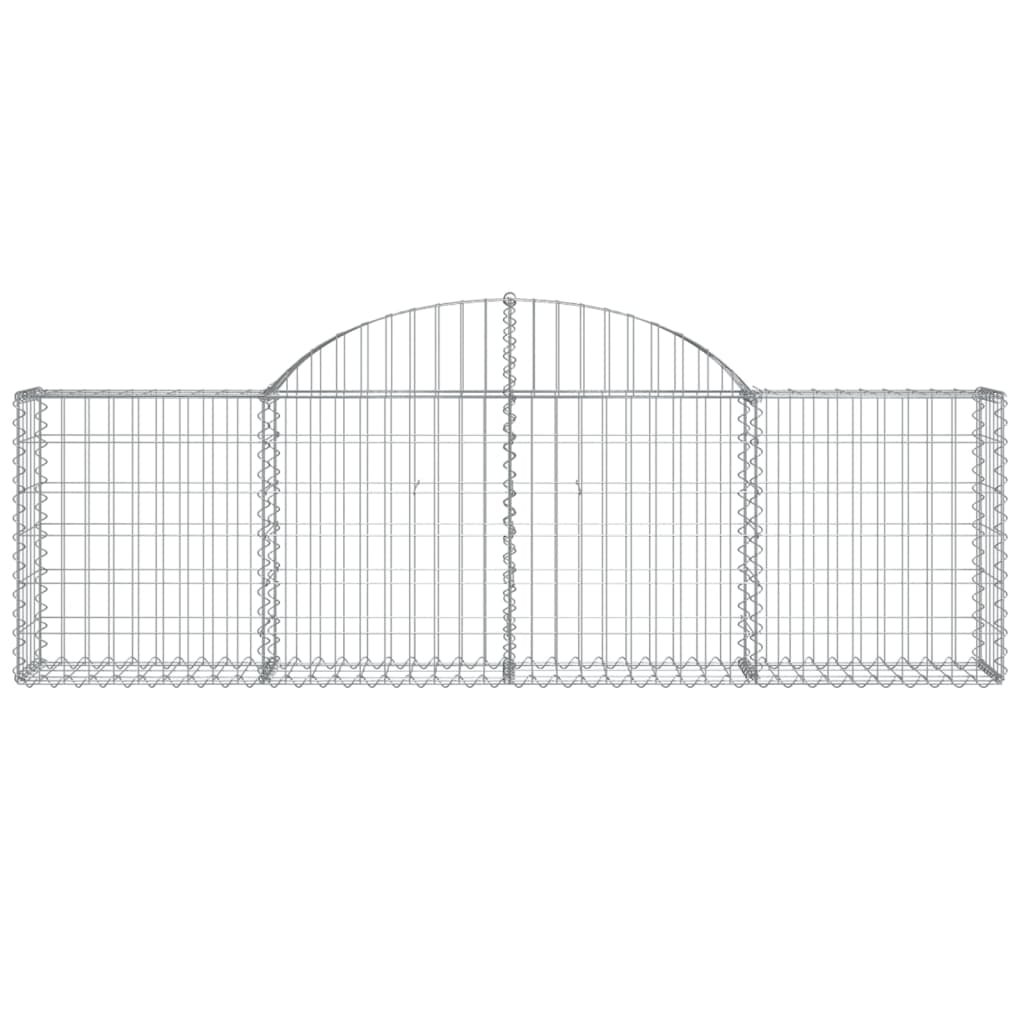 10 db íves horganyzott vas gabion kosár 200x30x60/80 cm 4