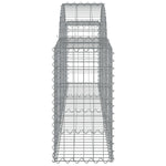10 db íves horganyzott vas gabion kosár 200x30x60/80 cm 5