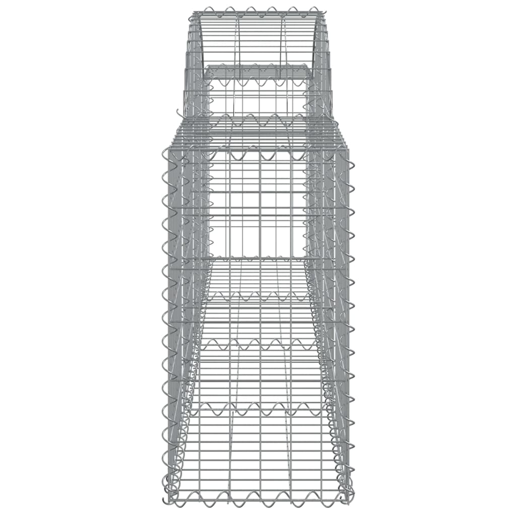 10 db íves horganyzott vas gabion kosár 200x30x60/80 cm 5