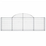 15 db íves horganyzott vas gabion kosár 200x30x60/80 cm 4