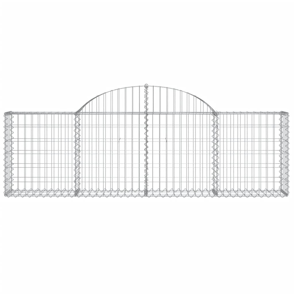 15 db íves horganyzott vas gabion kosár 200x30x60/80 cm 4