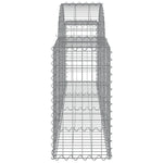 15 db íves horganyzott vas gabion kosár 200x30x60/80 cm 5