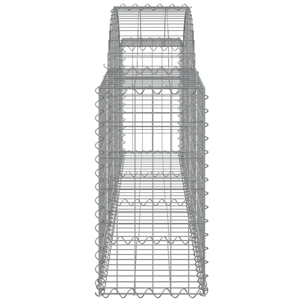 15 db íves horganyzott vas gabion kosár 200x30x60/80 cm 5