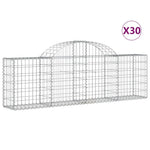 30 db íves horganyzott vas gabion kosár 200x30x60/80 cm 2