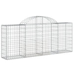 8 db íves horganyzott vas gabion kosár 200x30x80/100 cm 3