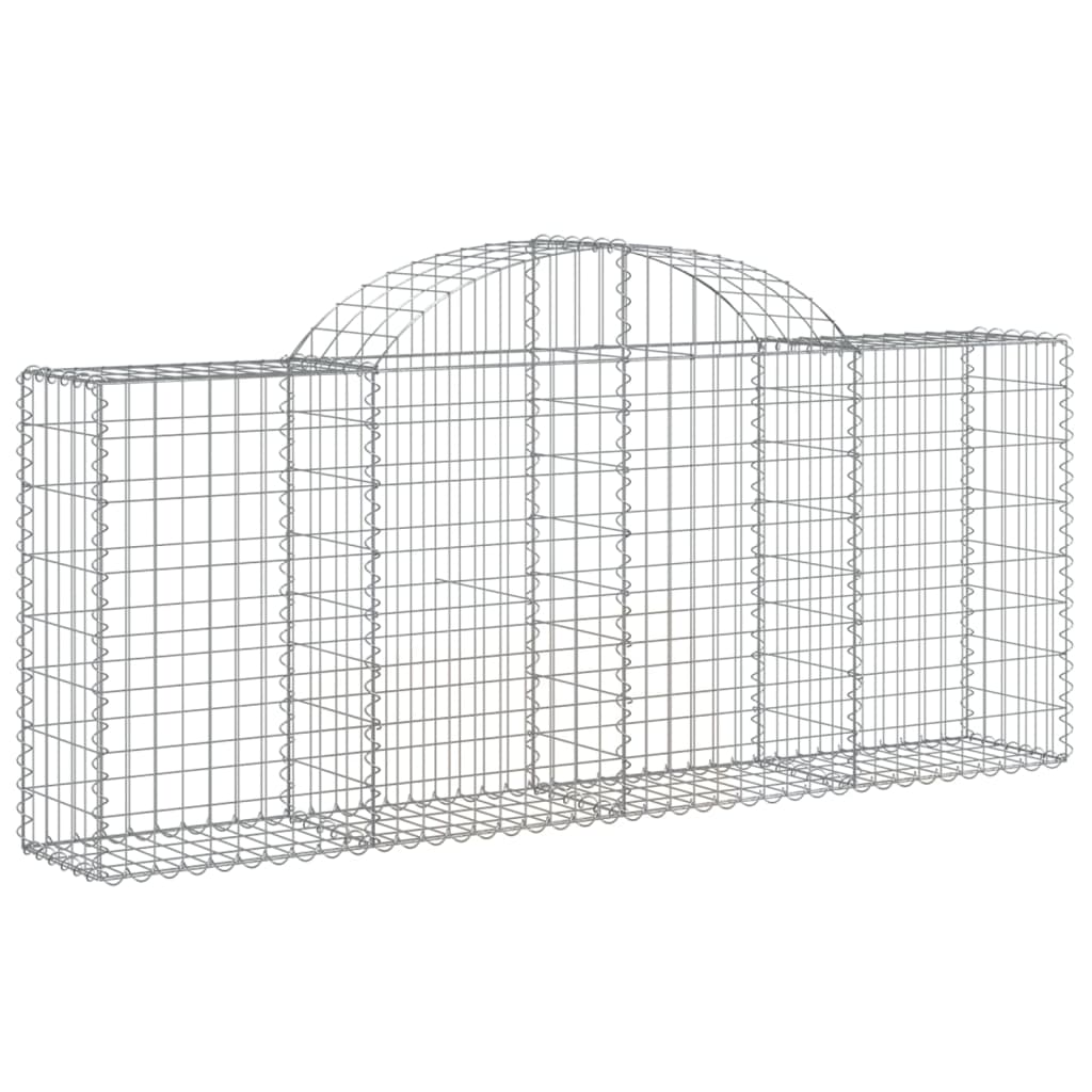 8 db íves horganyzott vas gabion kosár 200x30x80/100 cm 3