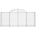 8 db íves horganyzott vas gabion kosár 200x30x80/100 cm 4