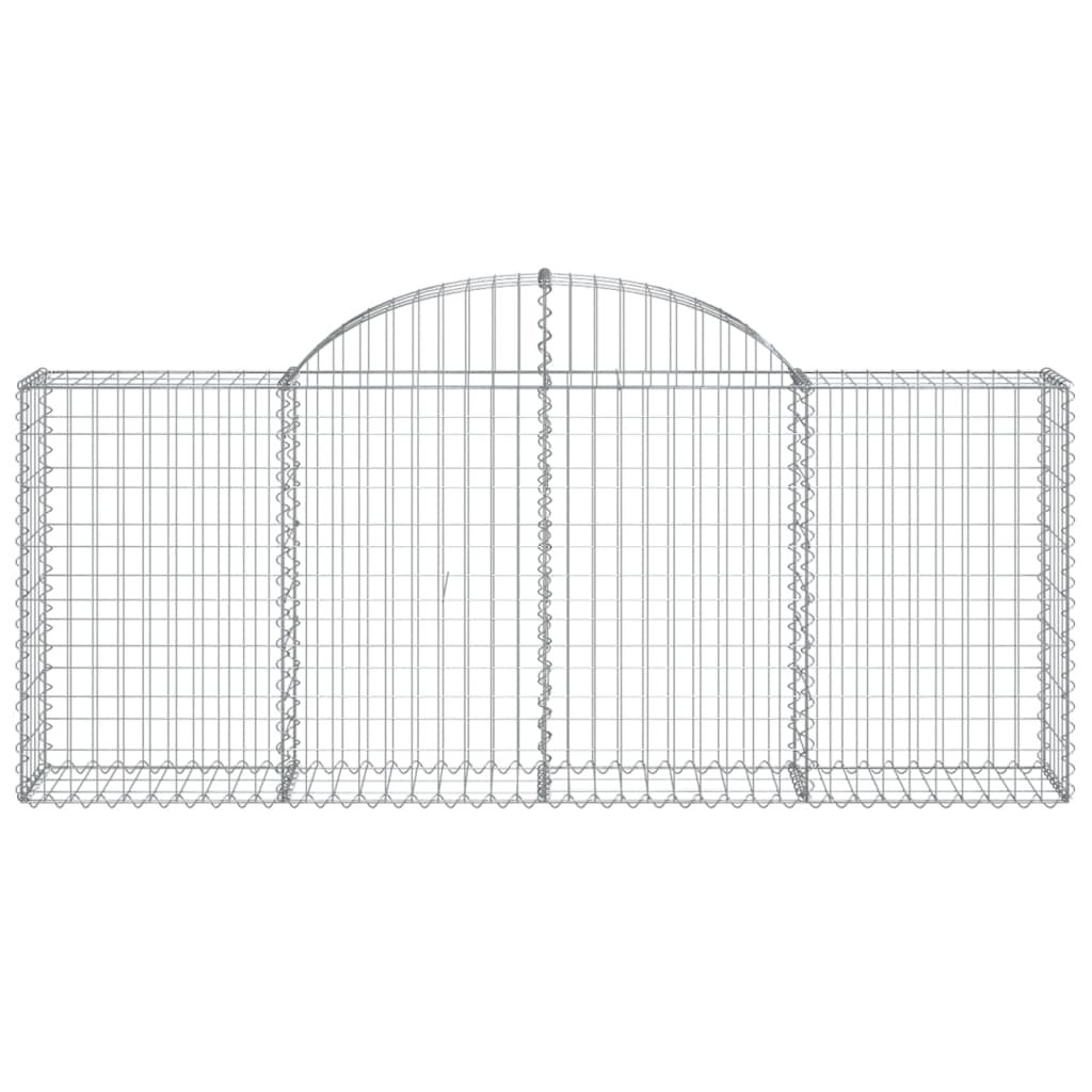 8 db íves horganyzott vas gabion kosár 200x30x80/100 cm 4