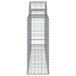8 db íves horganyzott vas gabion kosár 200x30x80/100 cm 5