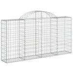 2 db íves horganyzott vas gabion kosár 200x30x100/120 cm 3