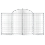 2 db íves horganyzott vas gabion kosár 200x30x100/120 cm 4