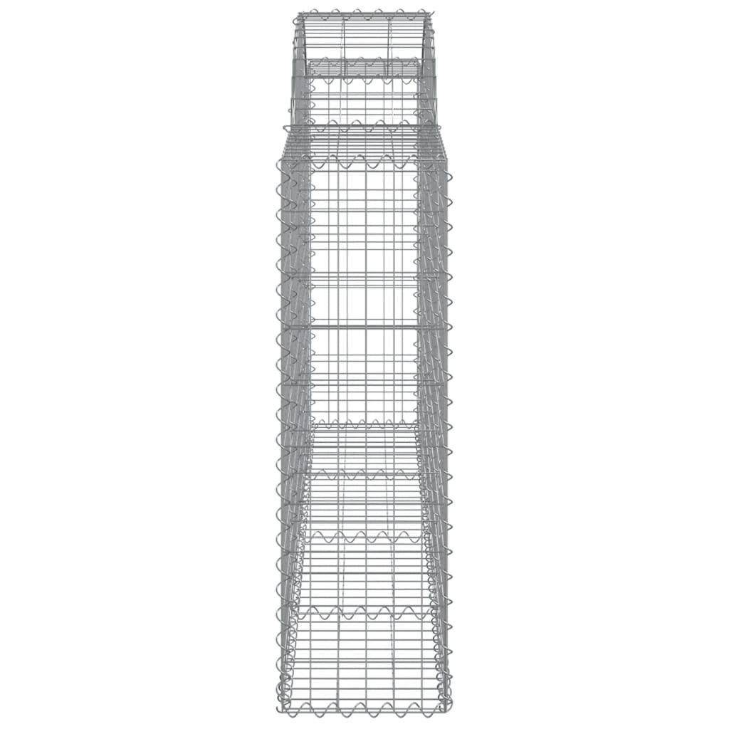 2 db íves horganyzott vas gabion kosár 200x30x100/120 cm 5