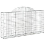 6 db íves horganyzott vas gabion kosár 200x30x100/120 cm 3