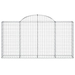 6 db íves horganyzott vas gabion kosár 200x30x100/120 cm 4