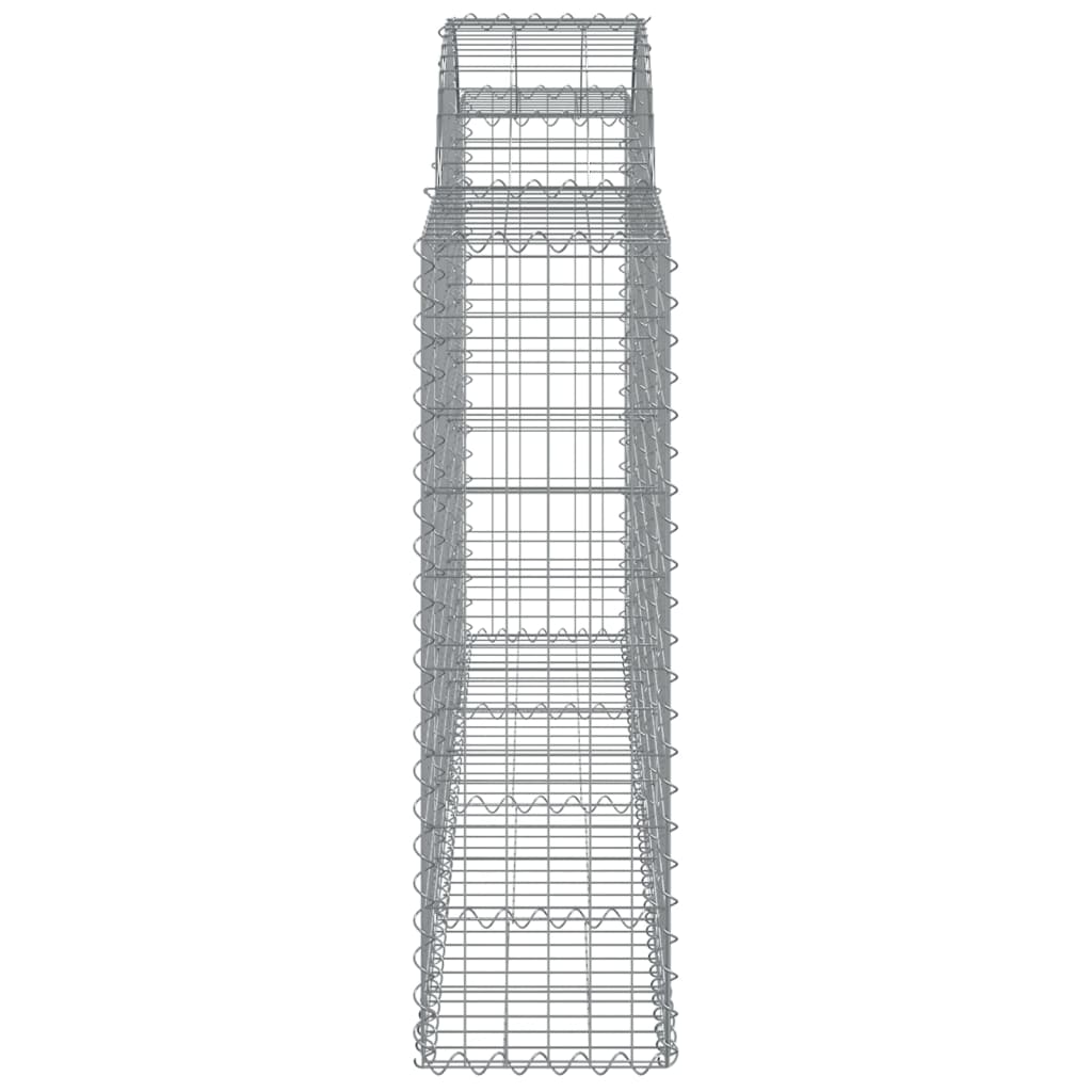 6 db íves horganyzott vas gabion kosár 200x30x100/120 cm 5