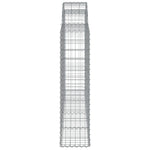 9 db íves horganyzott vas gabion kosár 200x30x120/140 cm 5