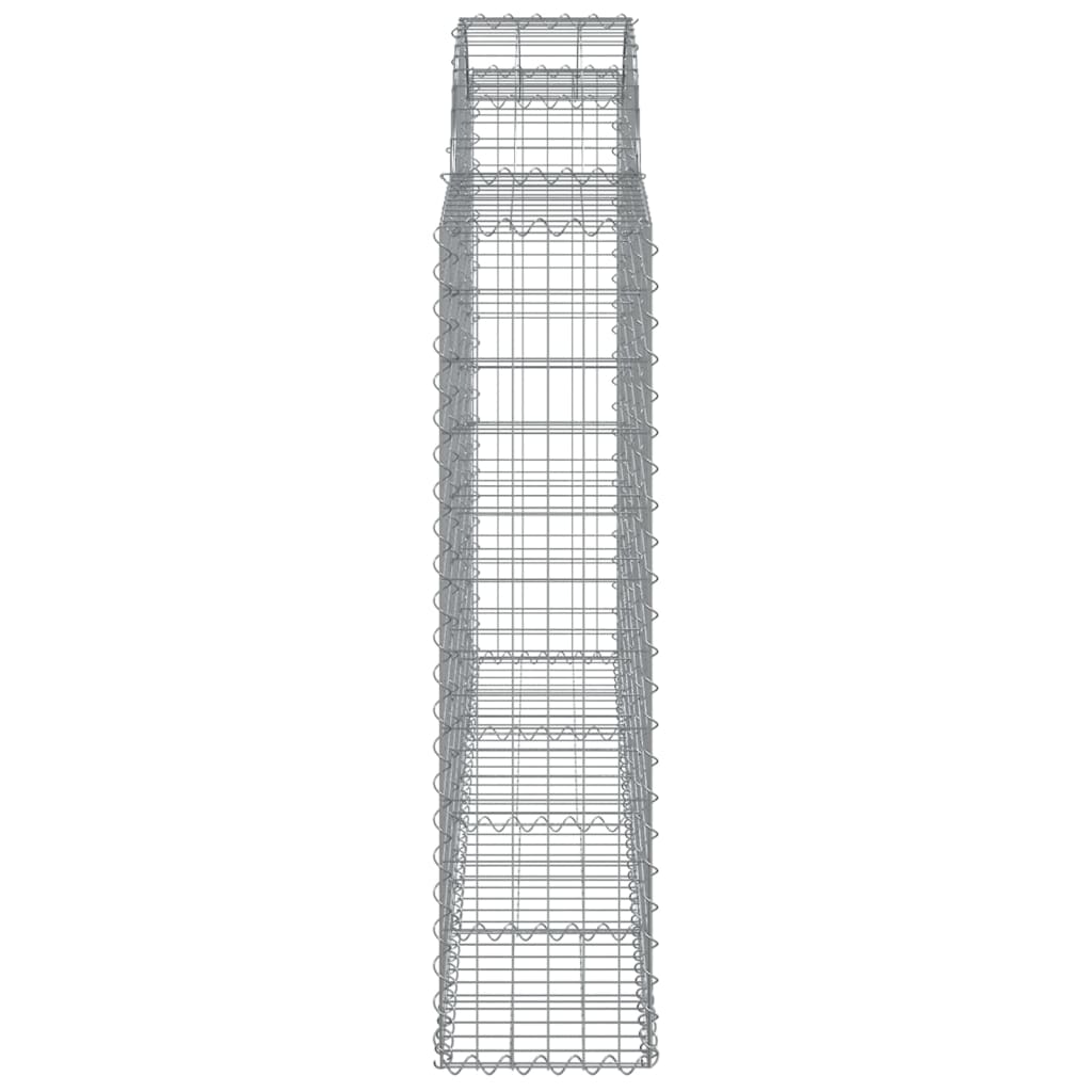 9 db íves horganyzott vas gabion kosár 200x30x120/140 cm 5